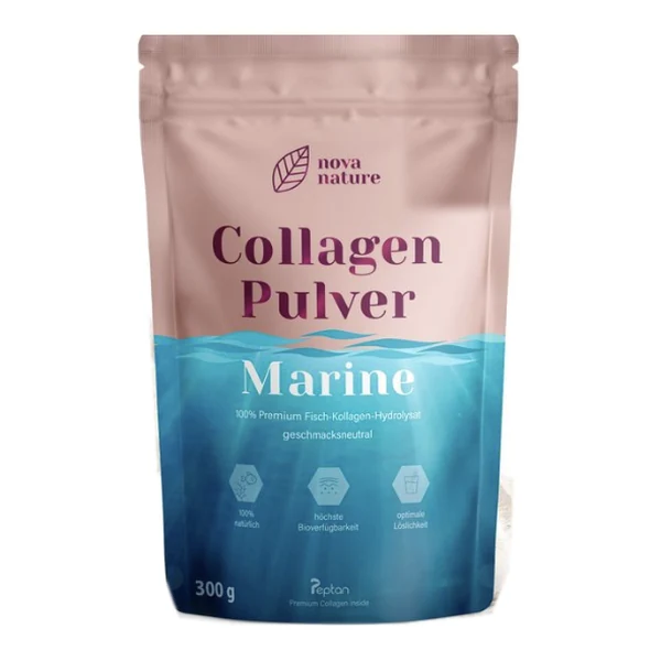 NovaNature Collagen Pulver Marine, 300-Gramm-Beutel